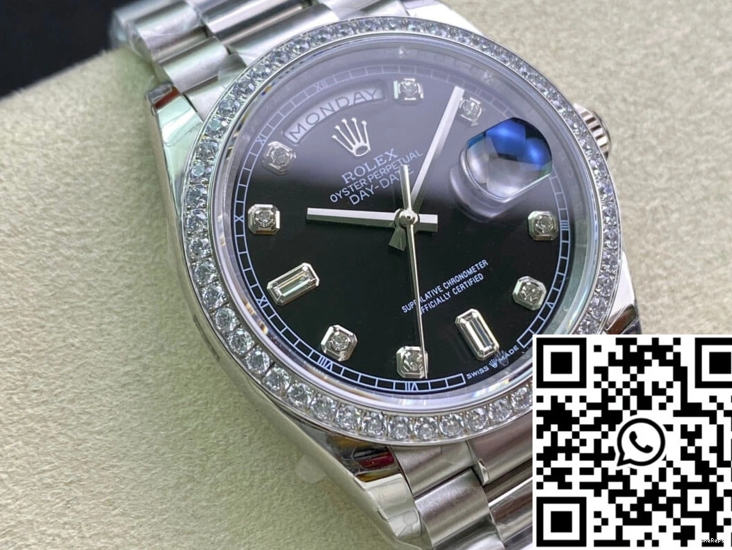 EW 36MM Day Rolex Date Factory Diamond-set 118346 Bezel 1022